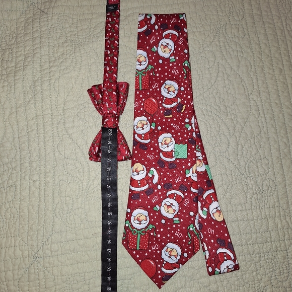 The Christmas Collection Tie And Holiday Collection Bow Tie - Picture 9 of 9